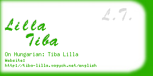 lilla tiba business card